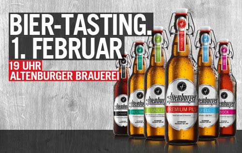 Biertasting in der Altenburger Brauerei