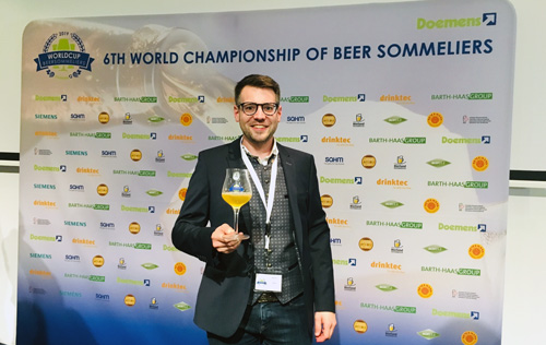 Bastian Leikeim von der Altenburger Brauerei ist 12. bester Biersommelier der Welt
